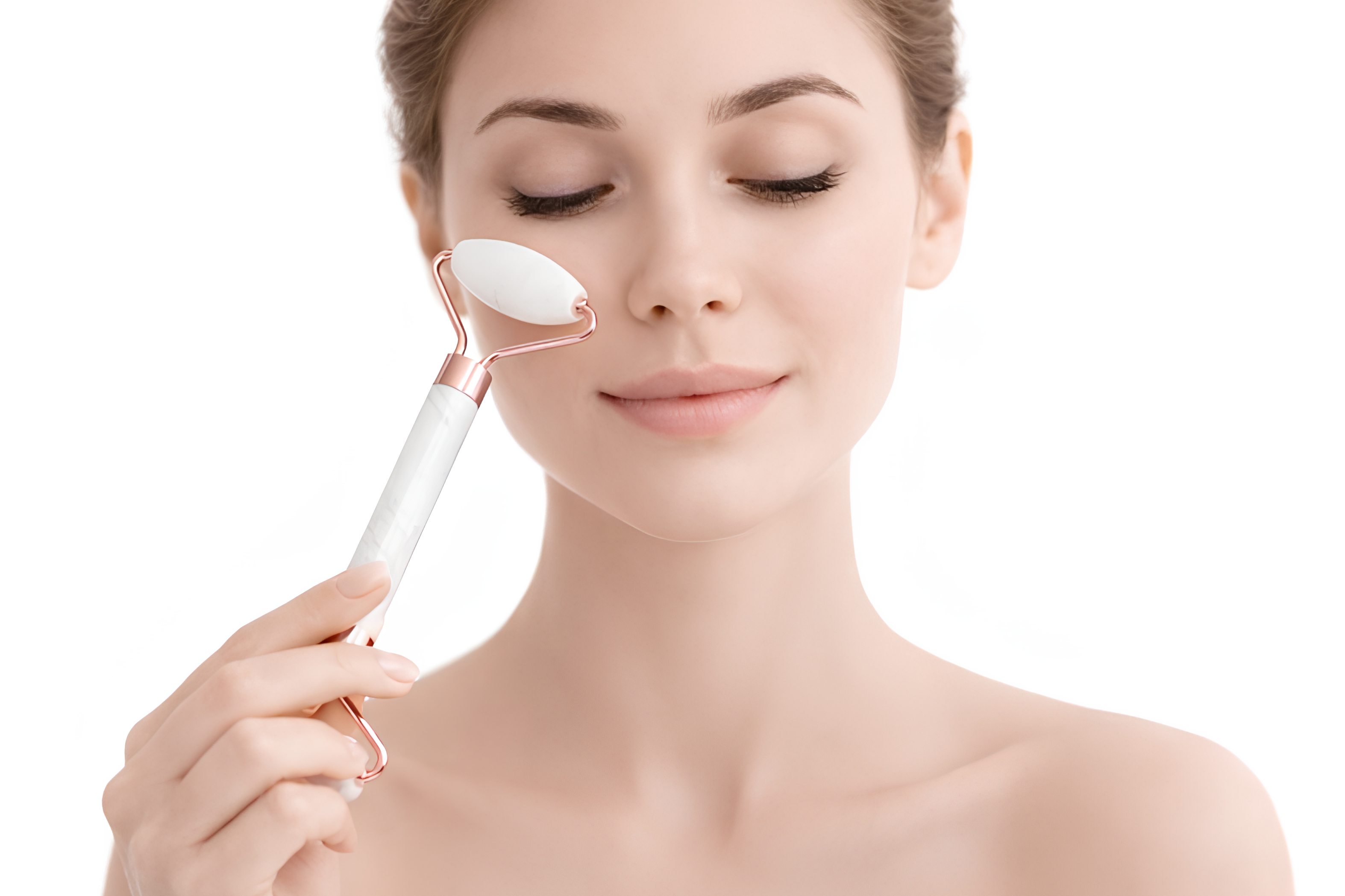 Rollery do masażu twarzy + Gua Sha